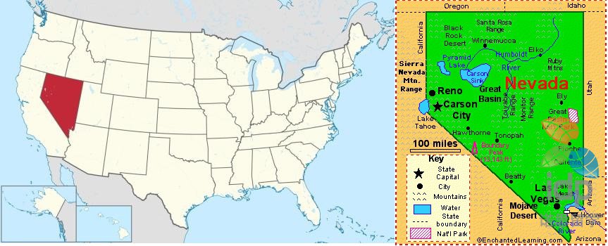 细数美国各州主要产业和500强公司之内华达州