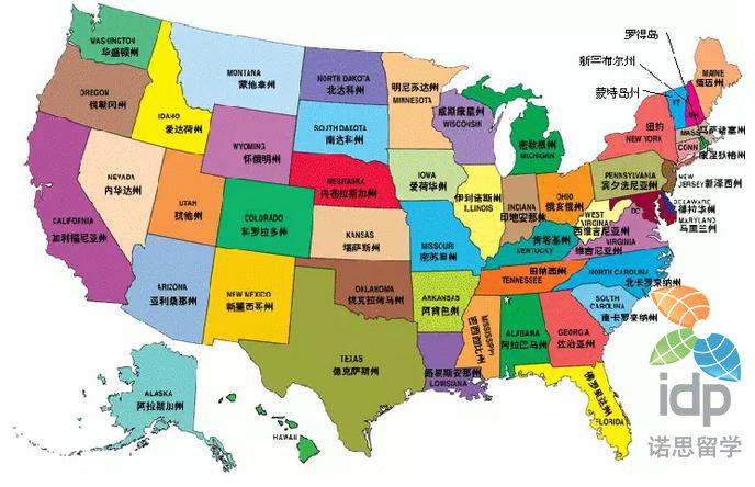 从一张美国大学分布图教你如何选择院校