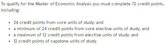 澳洲悉尼大学一年制商科硕士课程－经济分析硕士