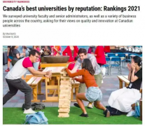 擇校寶典：麥考林2021加拿大大學排名發布！